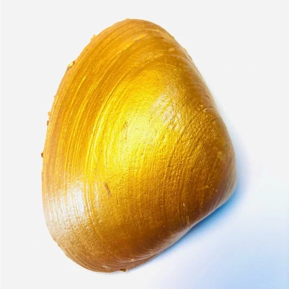 !SOLD! Handcrafted shell ring dish with blue floral decoupage design - Picture 5 of 5